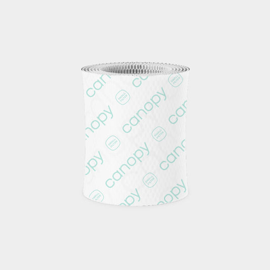 Bedside Humidifier 2.0 Device Filter Subscription - Cylindrical blue antimicrobial replacement filter with textured honeycomb pattern and Canopy logo imprint, featuring wood pulp construction for efficient water filtration and evaporation