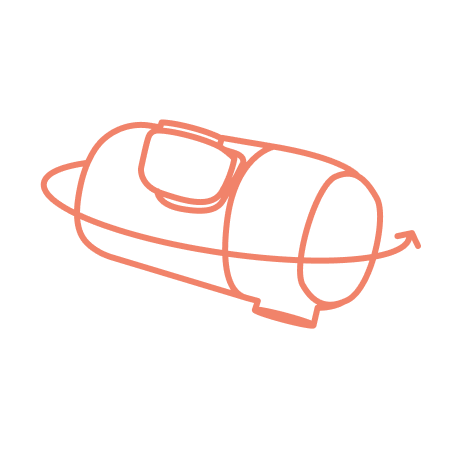 icon showcasing the 360 degree swivel on the faucet filter