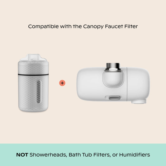 Lifestyle, Compatible with the Canopy Faucet Filter and not with showerheads, bath tub filters, or humidifiers
