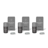 Intentions Aroma Only Subscription featuring three elegant gray bottles with matching boxes, each containing unique aromatherapy scents. Includes aromatherapy discs for a complete sensory experience. Premium self-care collection by Canopy.