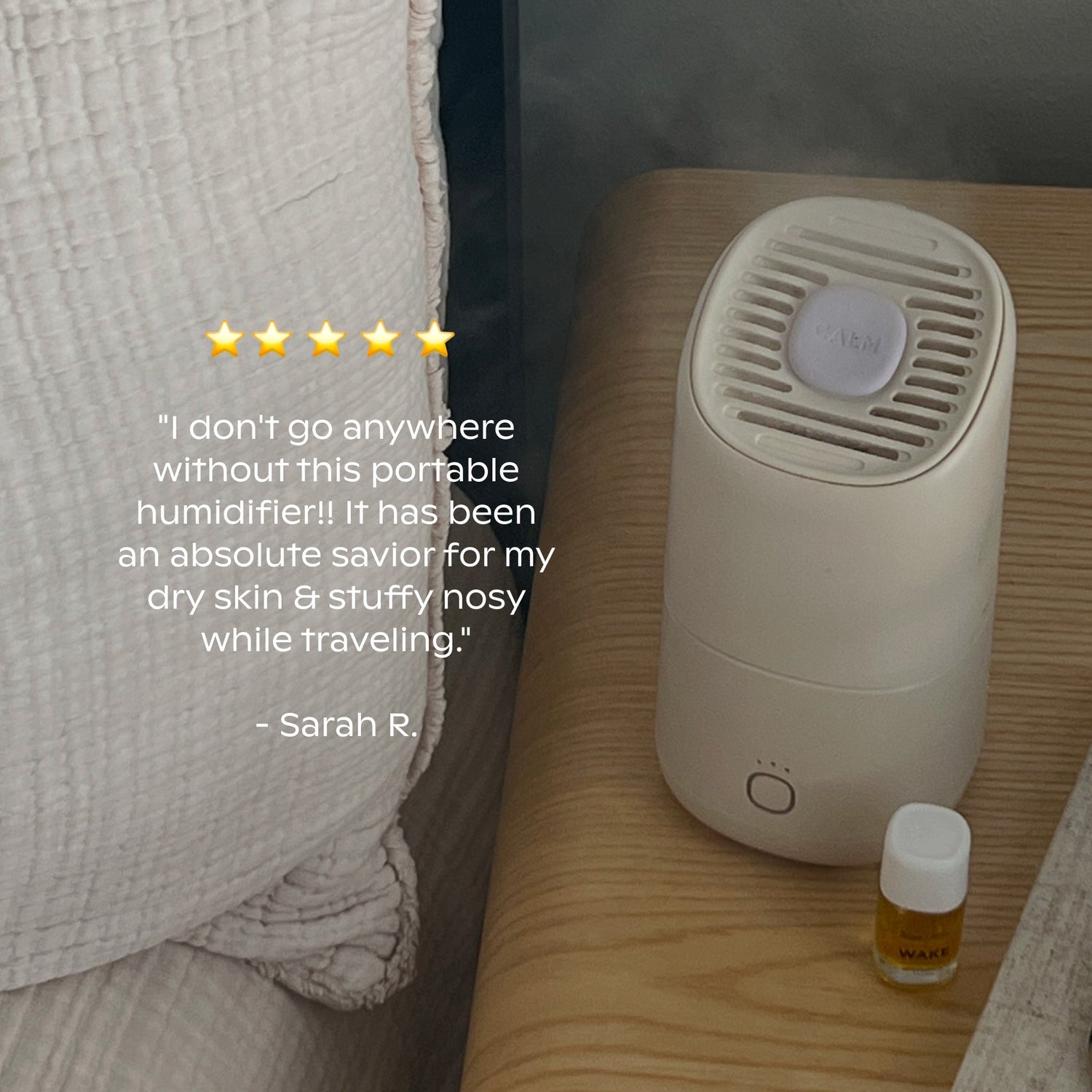 Portable Humidifier | Lifestyle, 5-Star Review