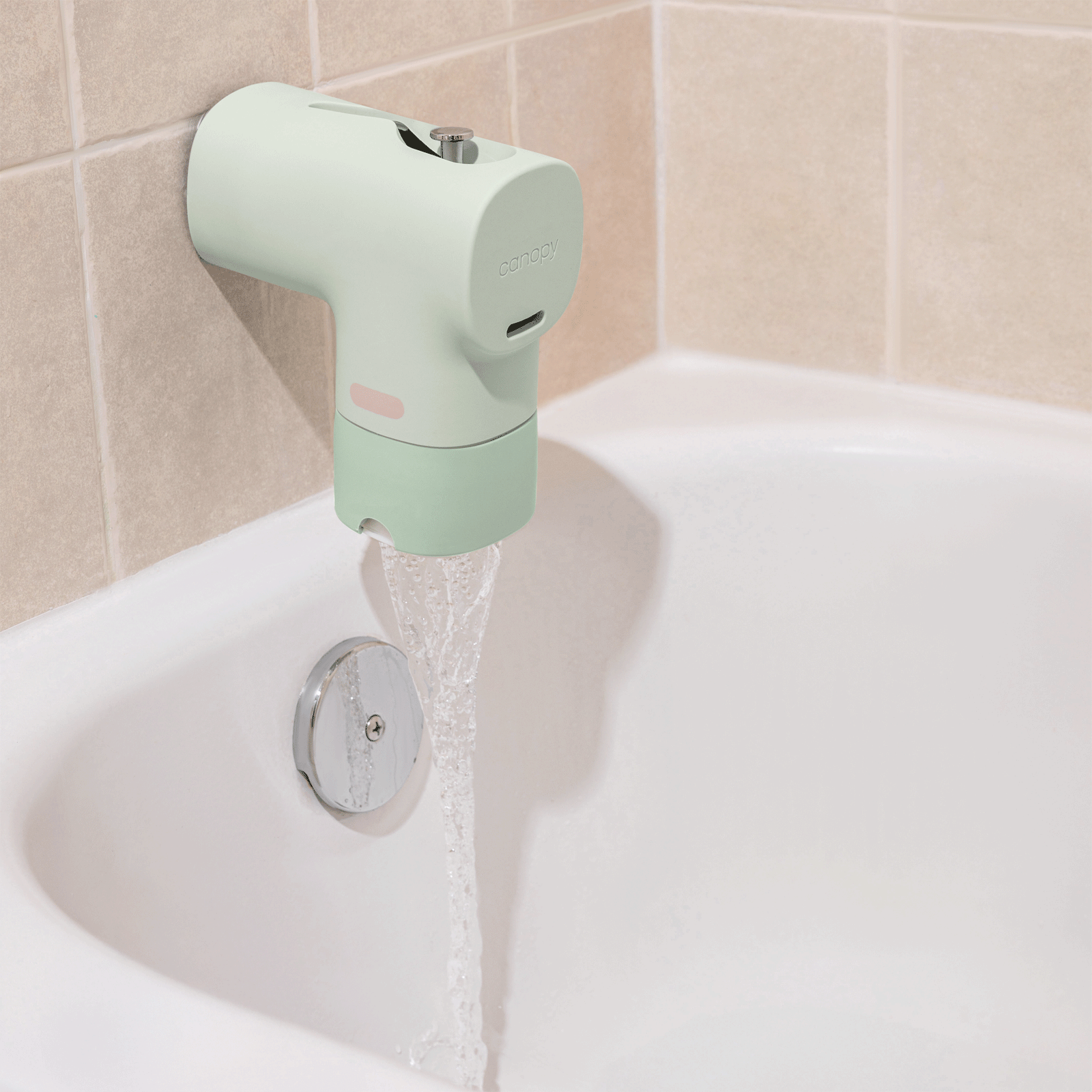 Temperature Indicator feature changing color of the strip on the Tub Filter