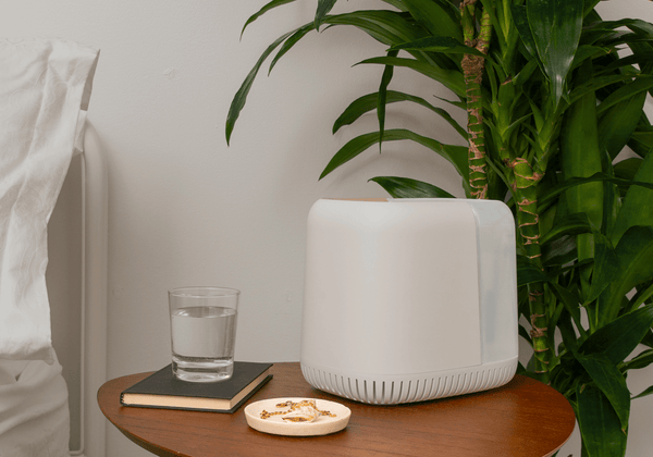 Bedside Table with Canopy Humidifier 