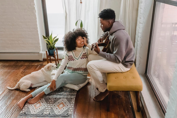 Couple in apartment