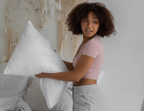 Woman getting ready for bed