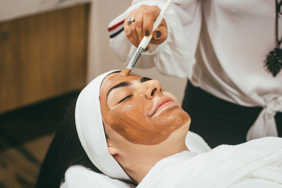 Woman Enjoying Facial Treatment