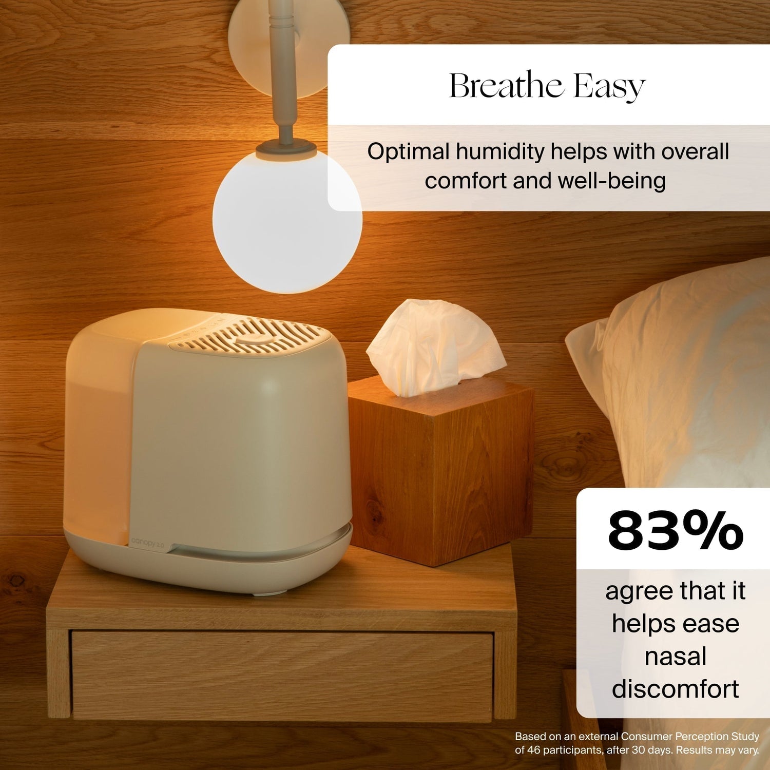 Bedside Humidifier 2.0 | Lifestyle, keep airways moisturized and boost natural immunity all season