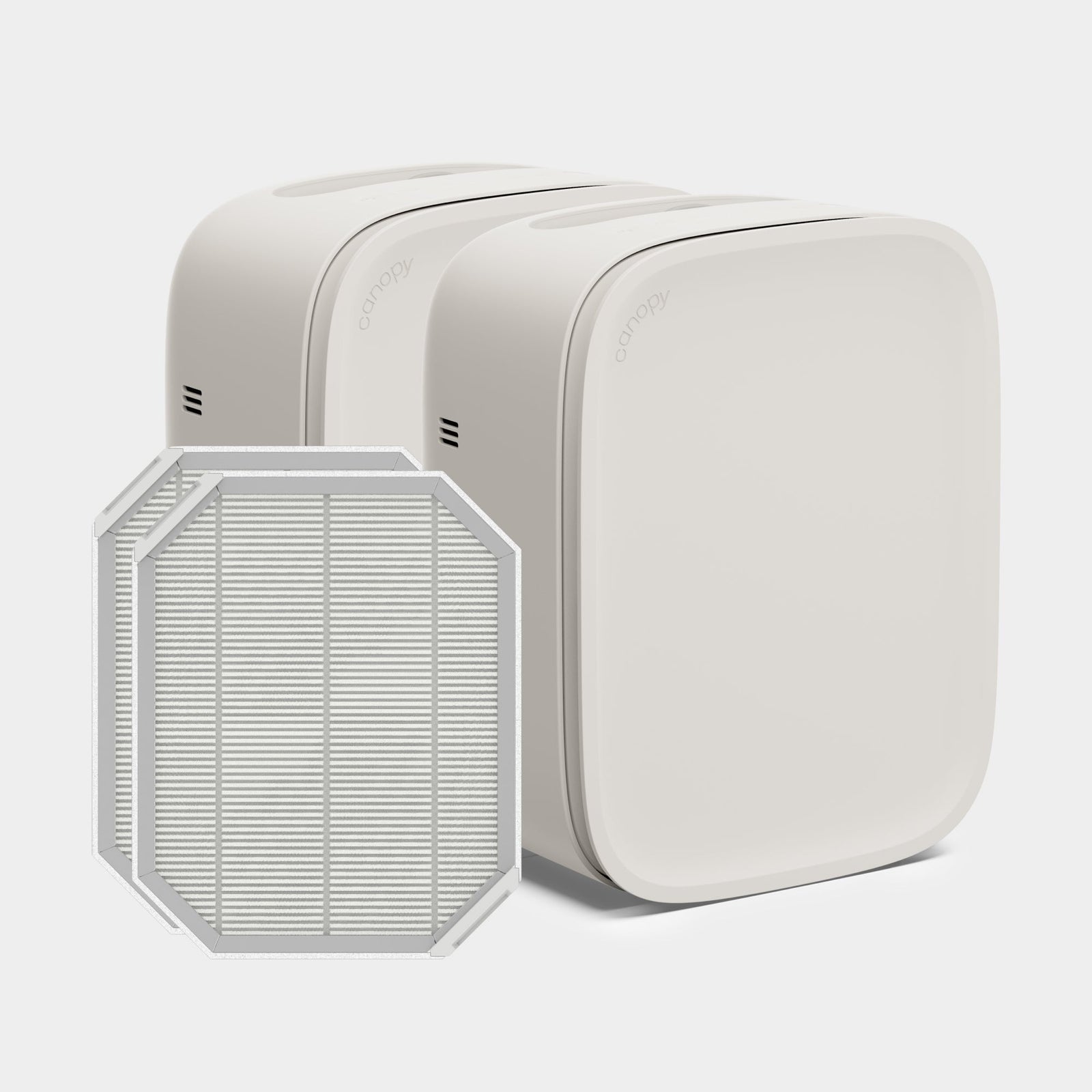 Bedside Air Purifier Duo | Cream