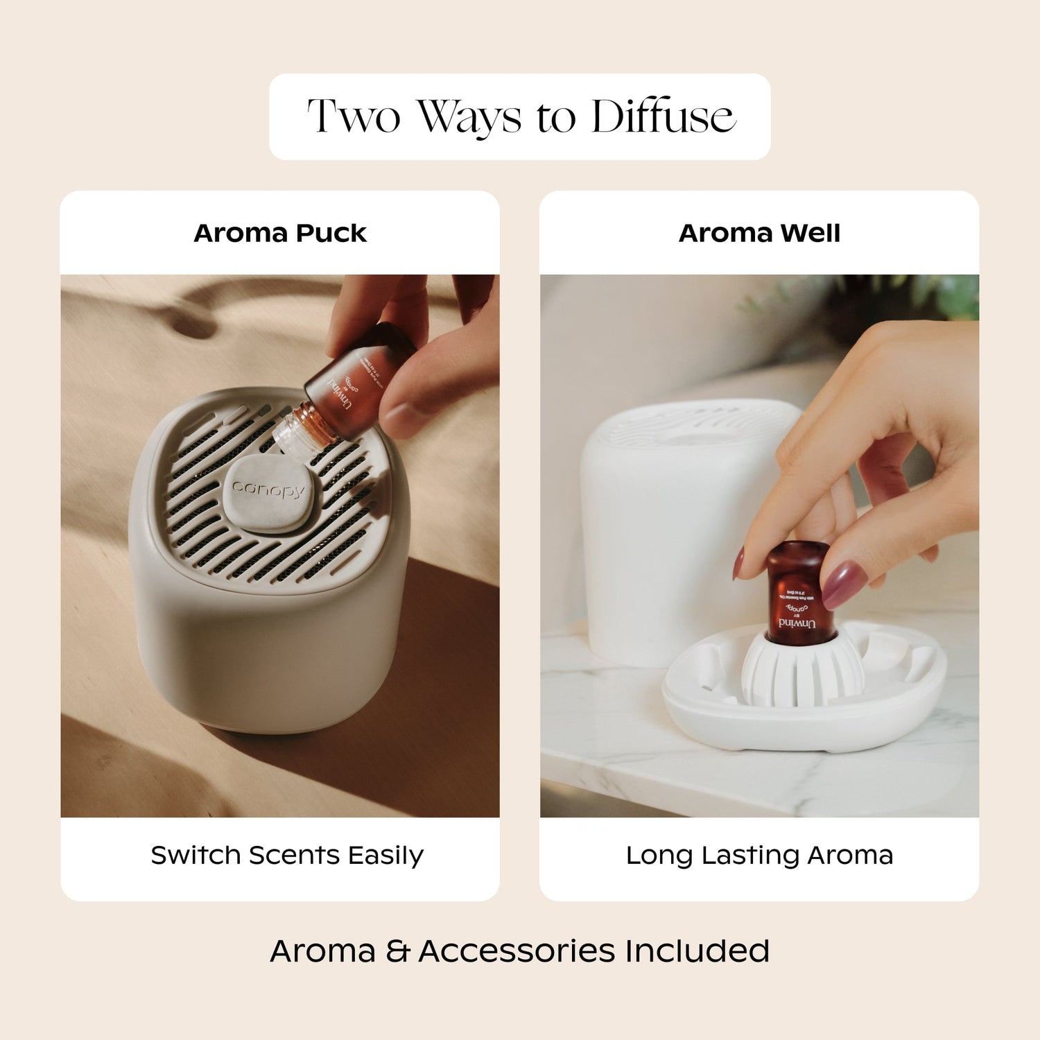 Aroma Diffuser | Lifestyle, two ways to diffuse