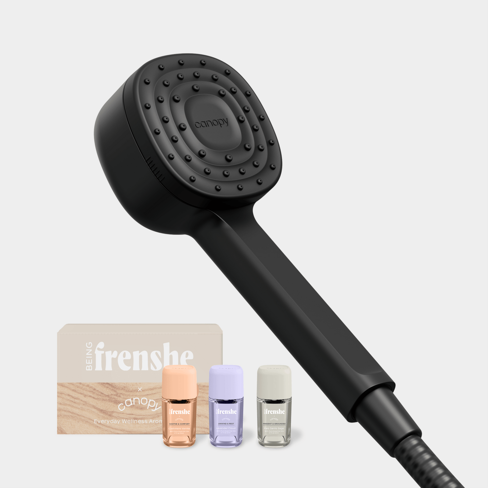 Being Frenshe Handheld Filtered Showerhead Set | Matte Black