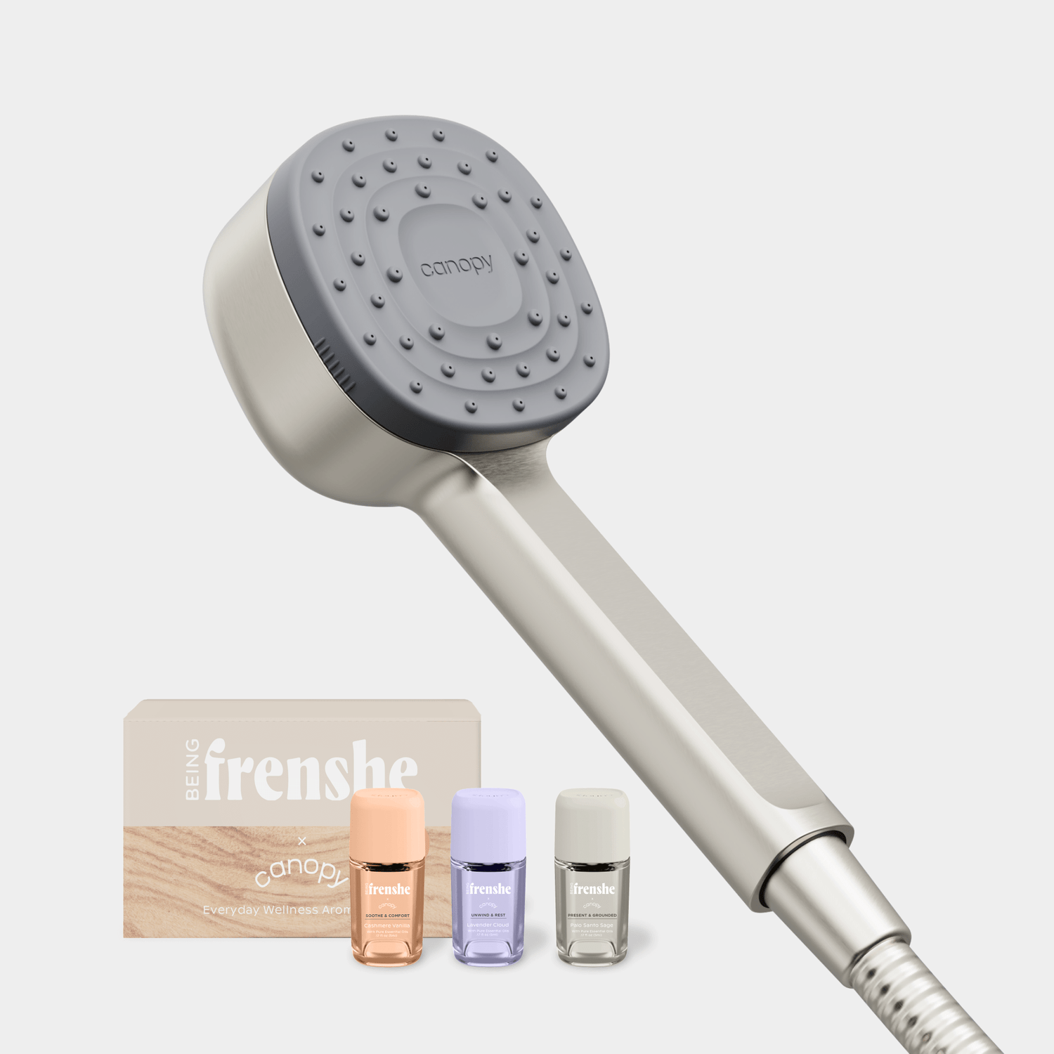 Being Frenshe Handheld Filtered Showerhead Set | Brushed Nickel