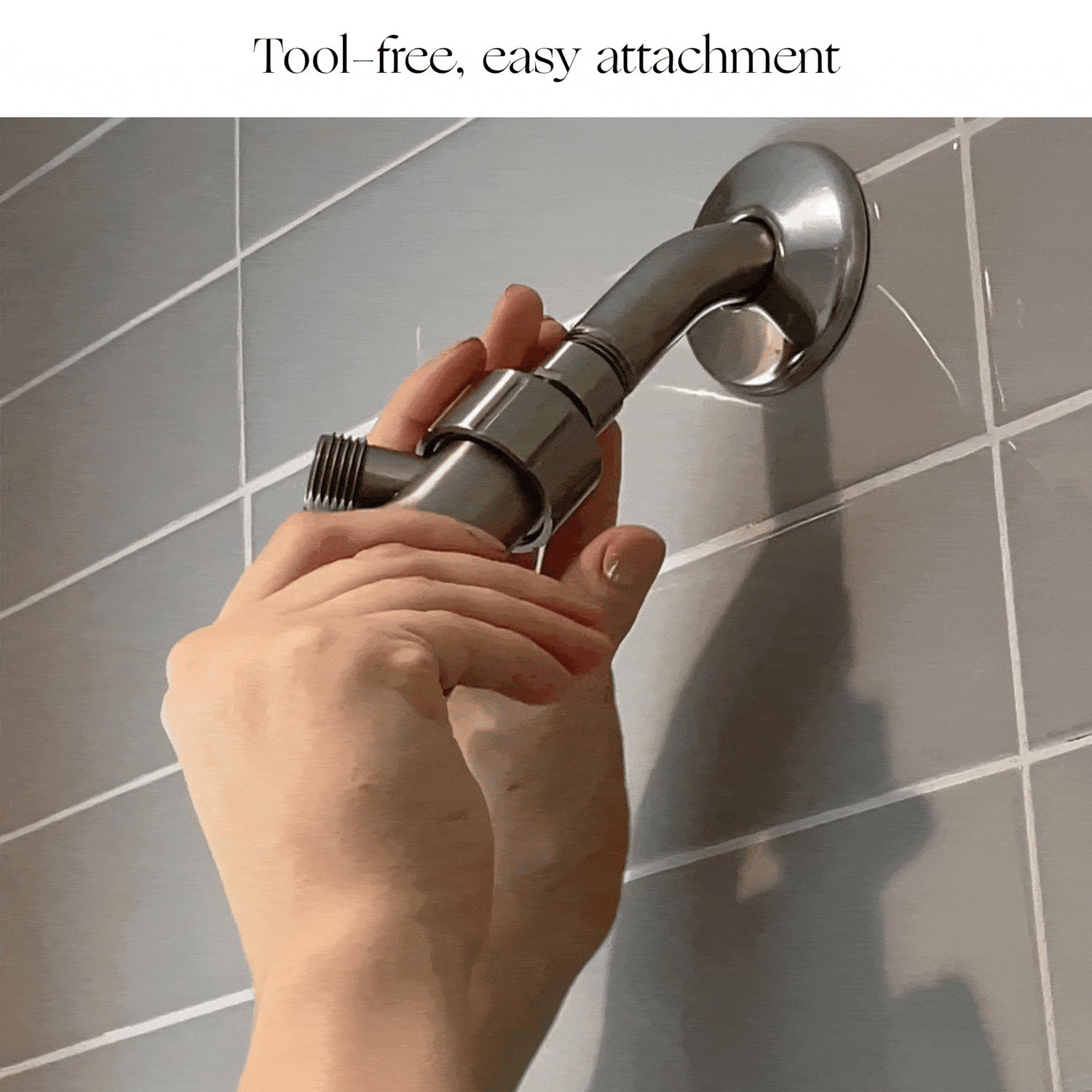 Handheld Filtered Showerhead | Lifestyle, Tool-free, easy attachment