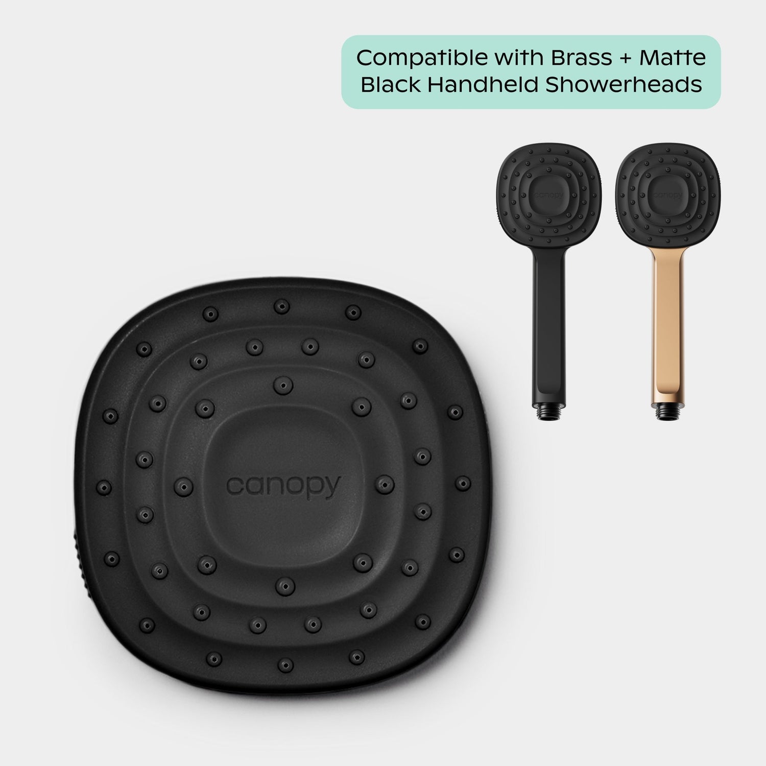 Handheld Showerhead Faceplate | matte black,compatible with