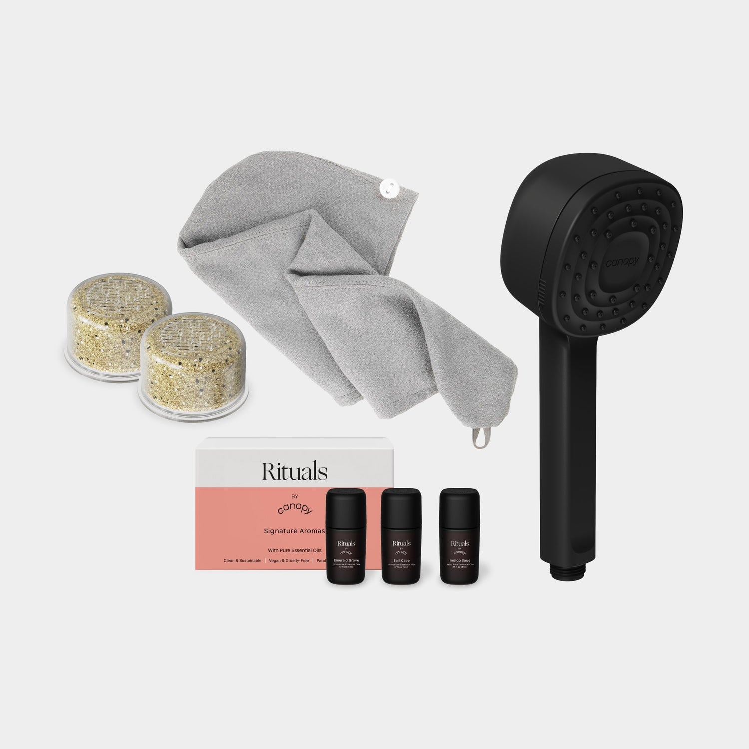 Handheld Filtered Showerhead Bundle | Matte Black