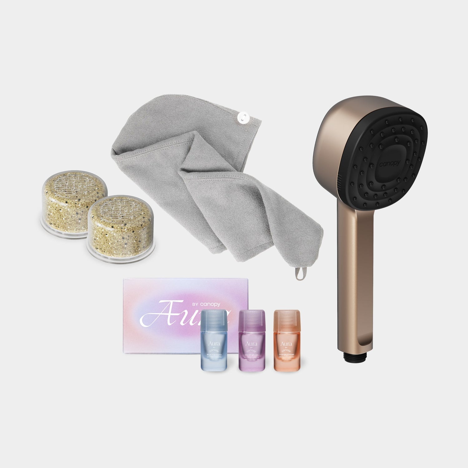 Handheld Filtered Showerhead Bundle | Brass