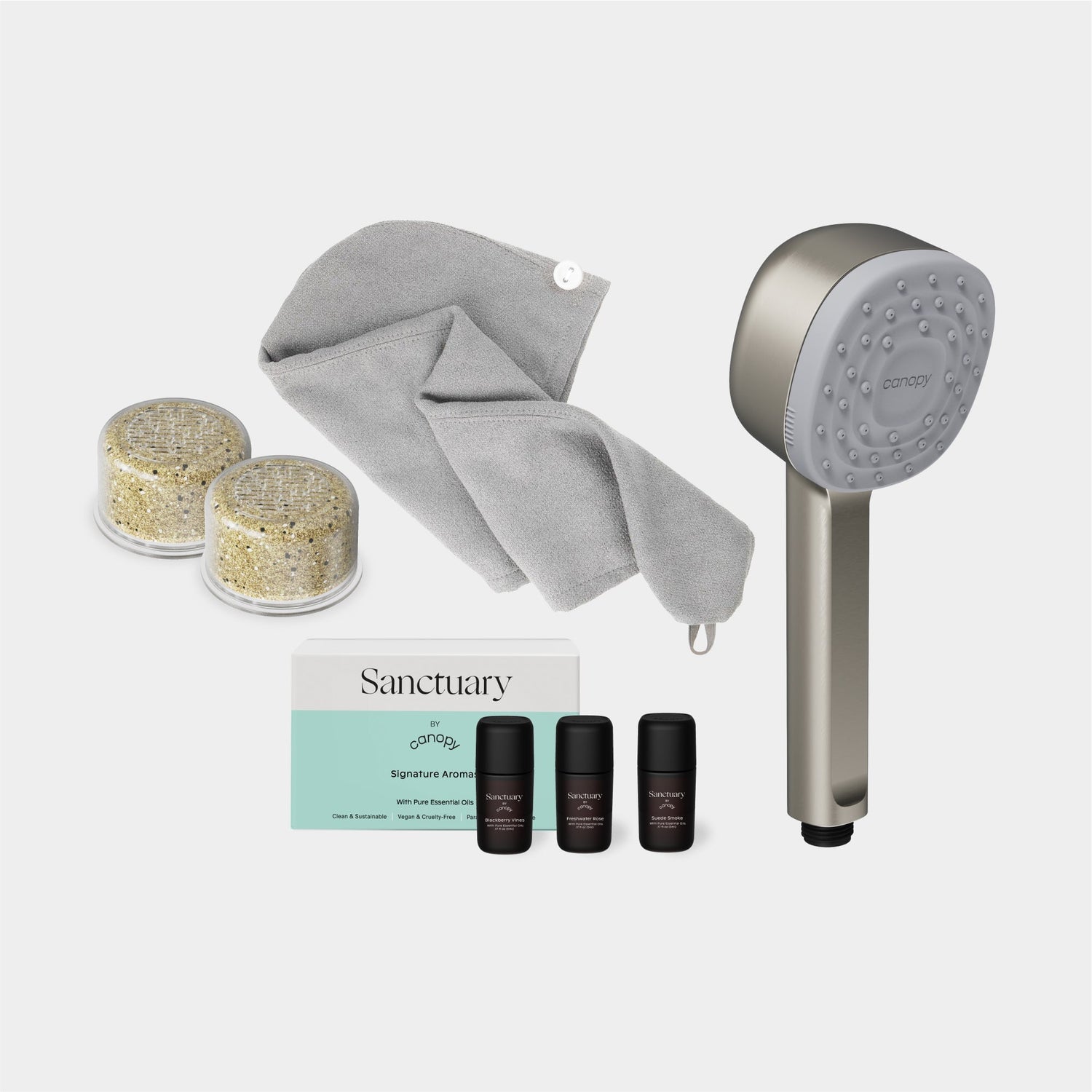 Handheld Filtered Showerhead Bundle | Brushed Nickel