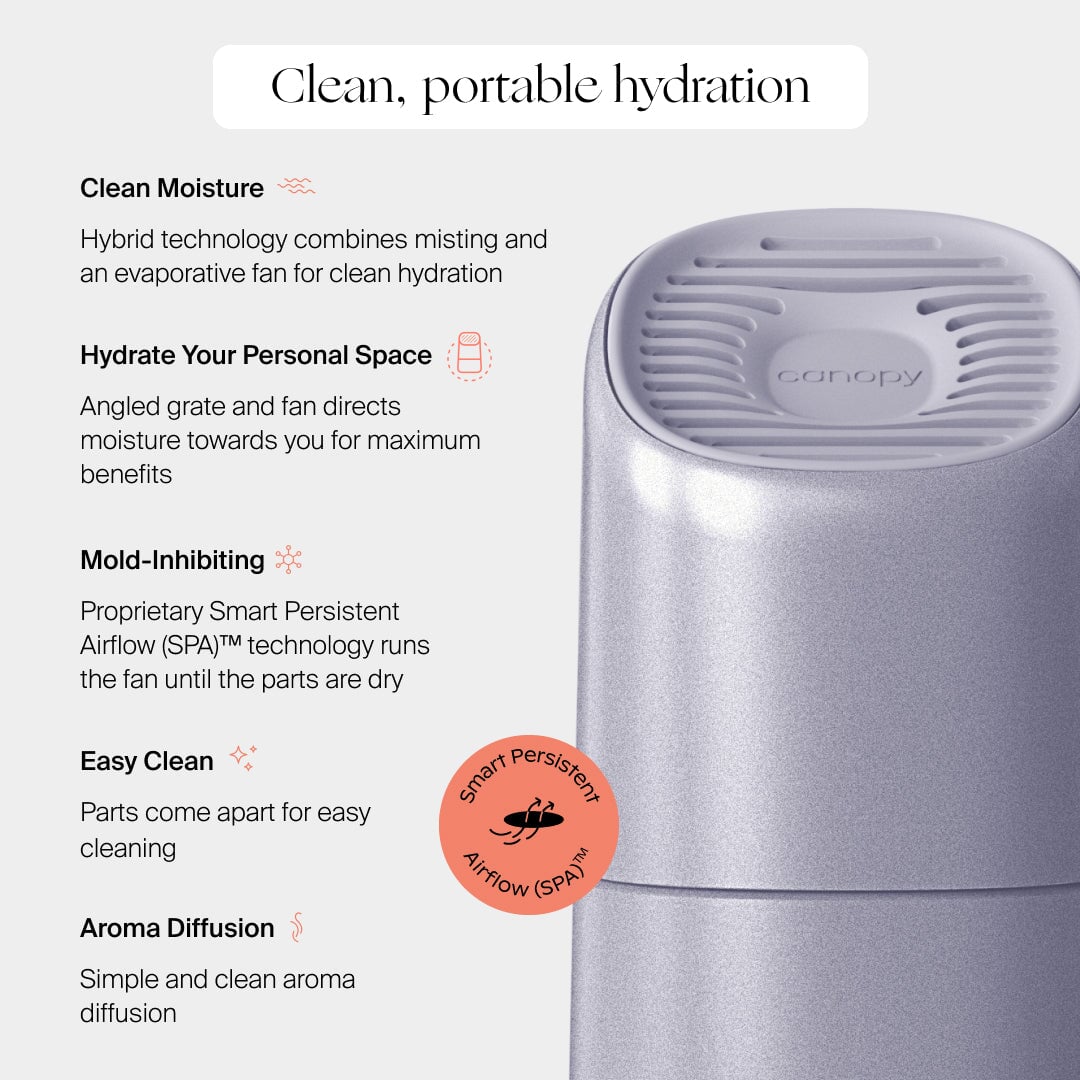 Dr. Idriss Portable Humidifier Set | Chrome Purple