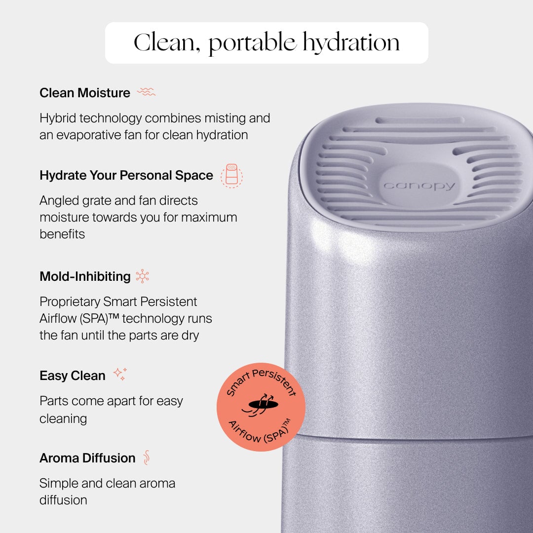Being Frenshe Portable Humidifier Set |  Chrome Purple
