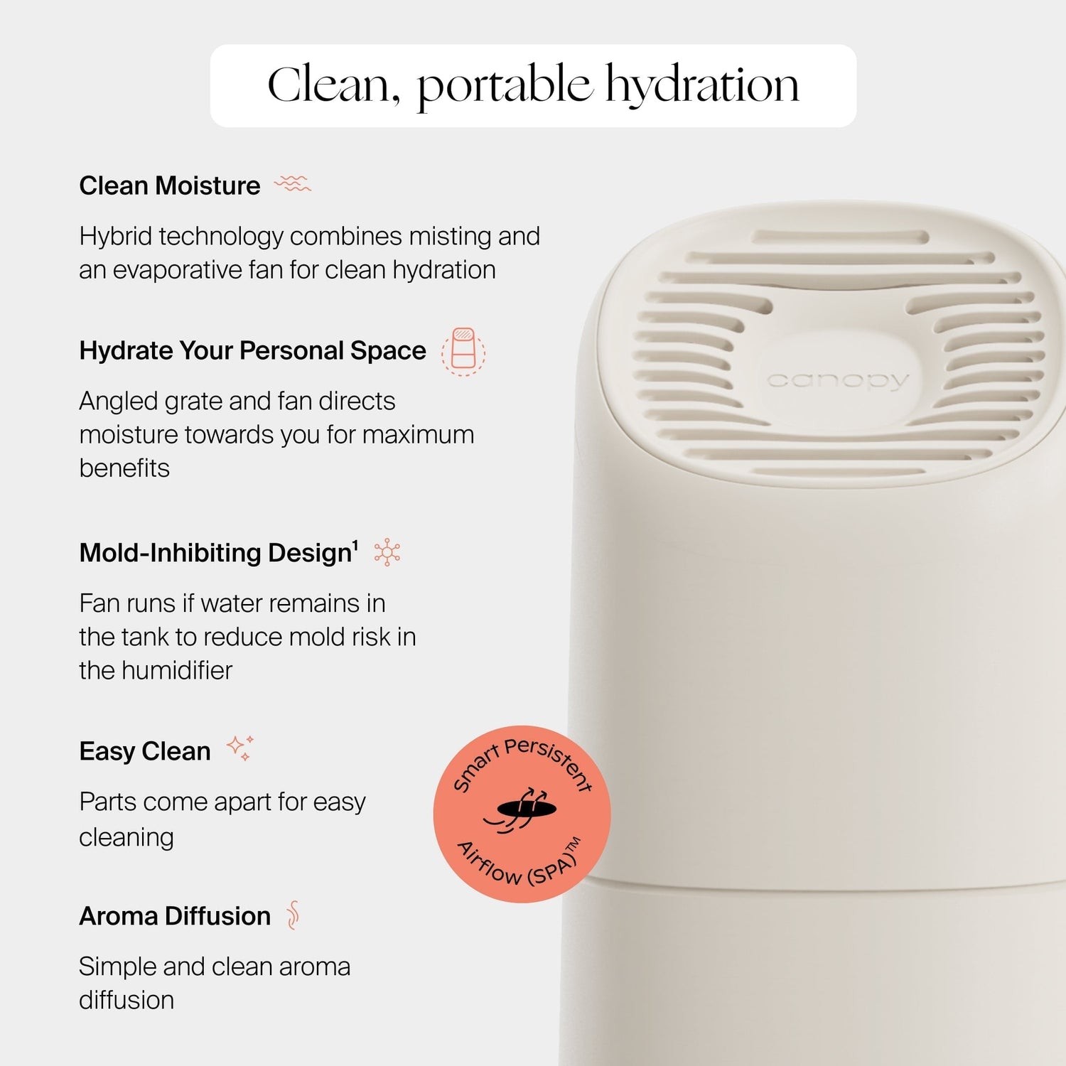 Being Frenshe Portable Humidifier Set | Cream