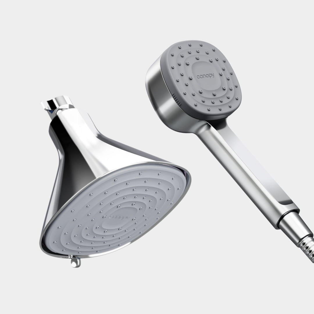 Handheld & Fixed Filtered Showered Duo | Polished Chrome