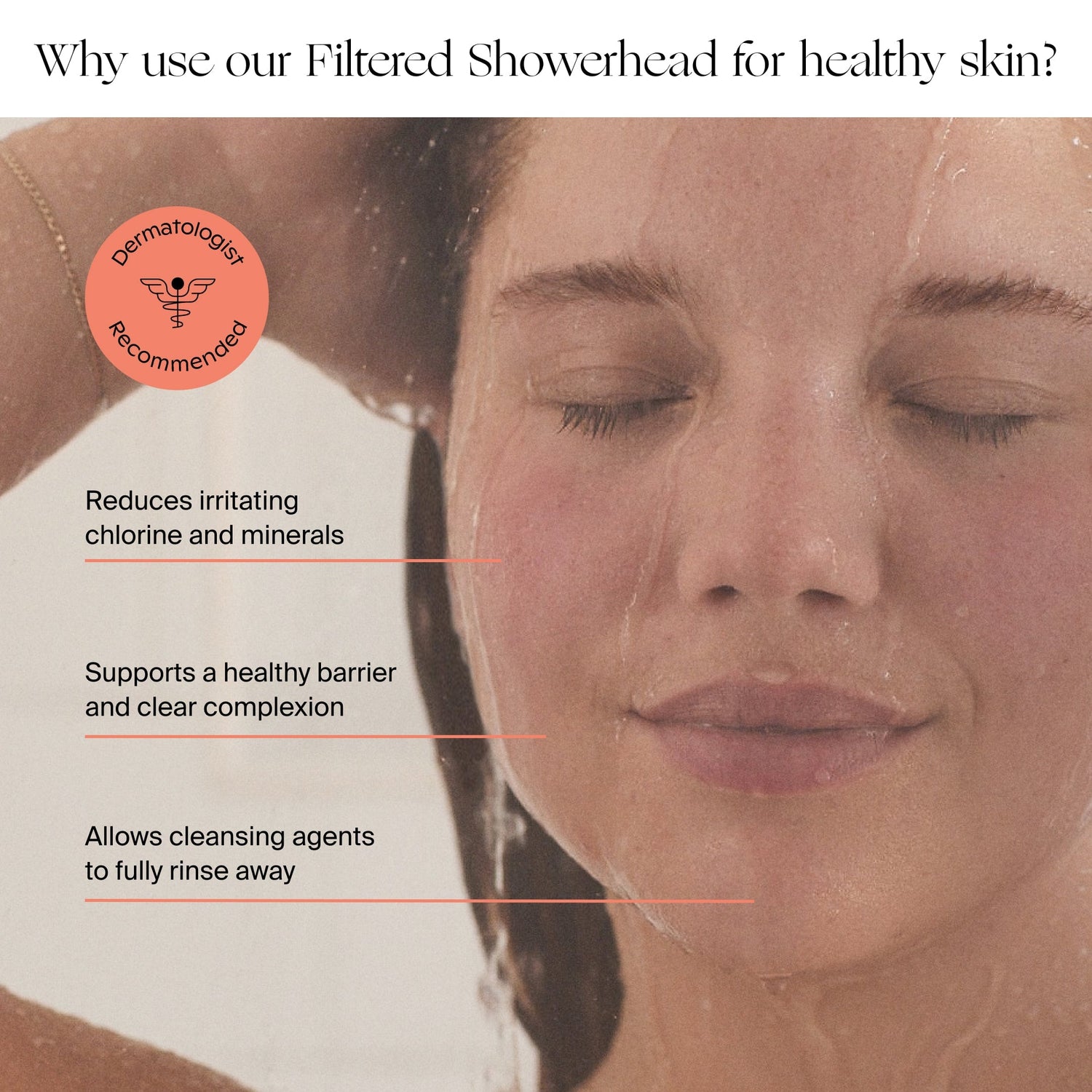 Filtered Showerhead Bundle | Lifestyle, Why use our Filtered Showerhead for healthy skin?