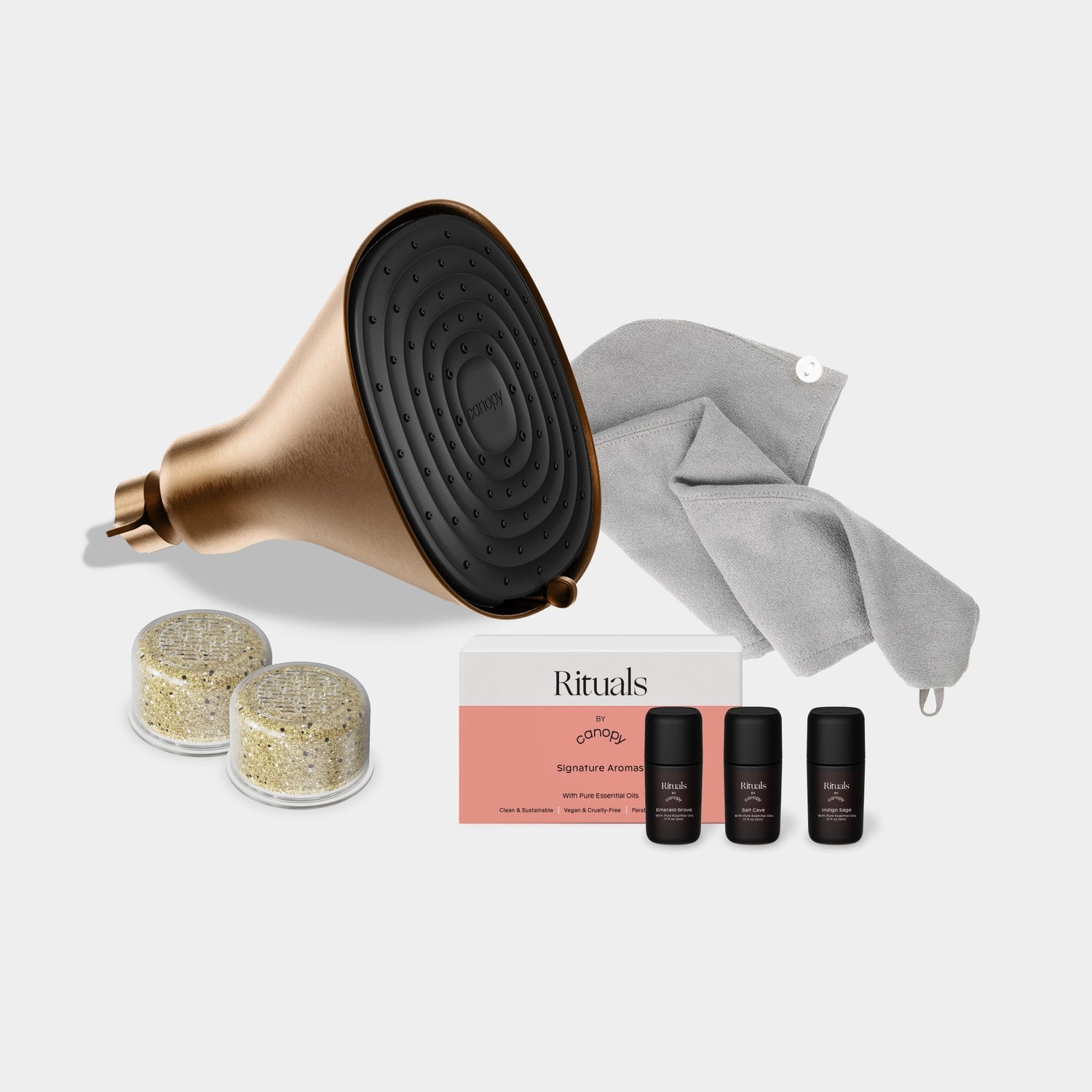 Filtered Showerhead Bundle | Brass