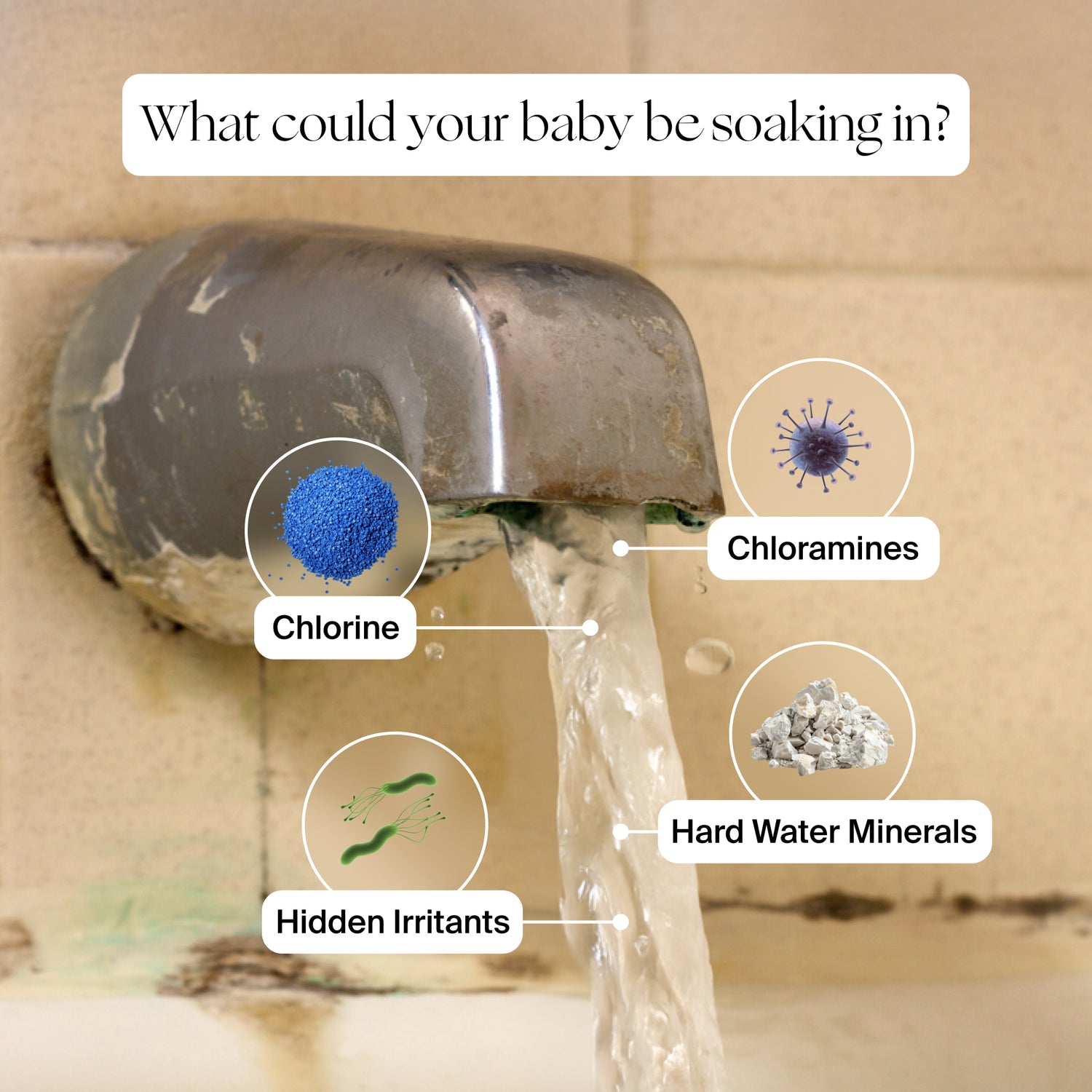 Tubby Todd x Canopy Bubbles & Cuddles Gift Set | Lifestyle, What could your baby be soaking in; chlorine, chloramines, hard water minerals, hidden irritants
