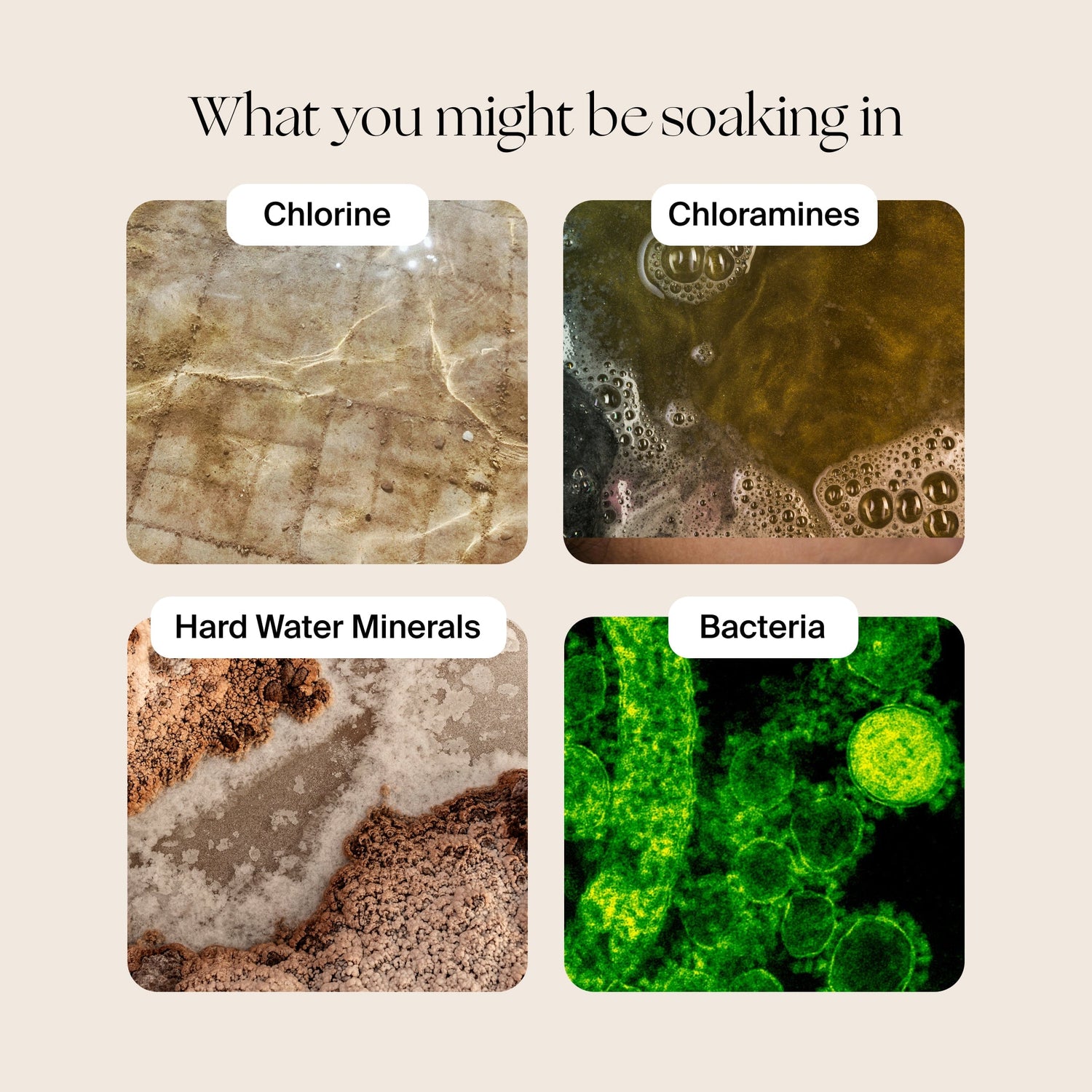 Bath Tub Filter | Lifestyle, What you might be soaking in: chlorine, chloramines, hard water, bacteria