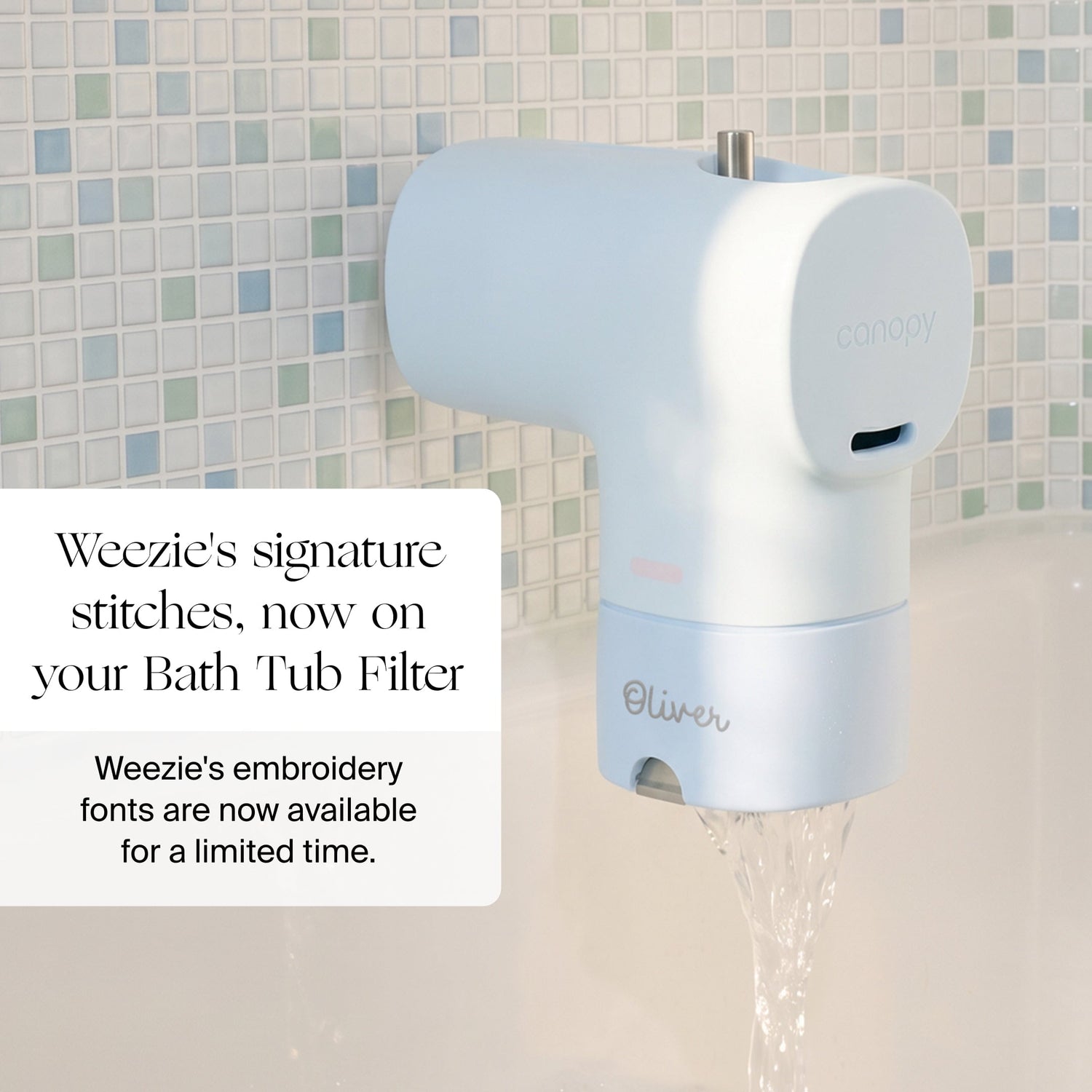 Weezie x Canopy Baby Bath Tub Filter 