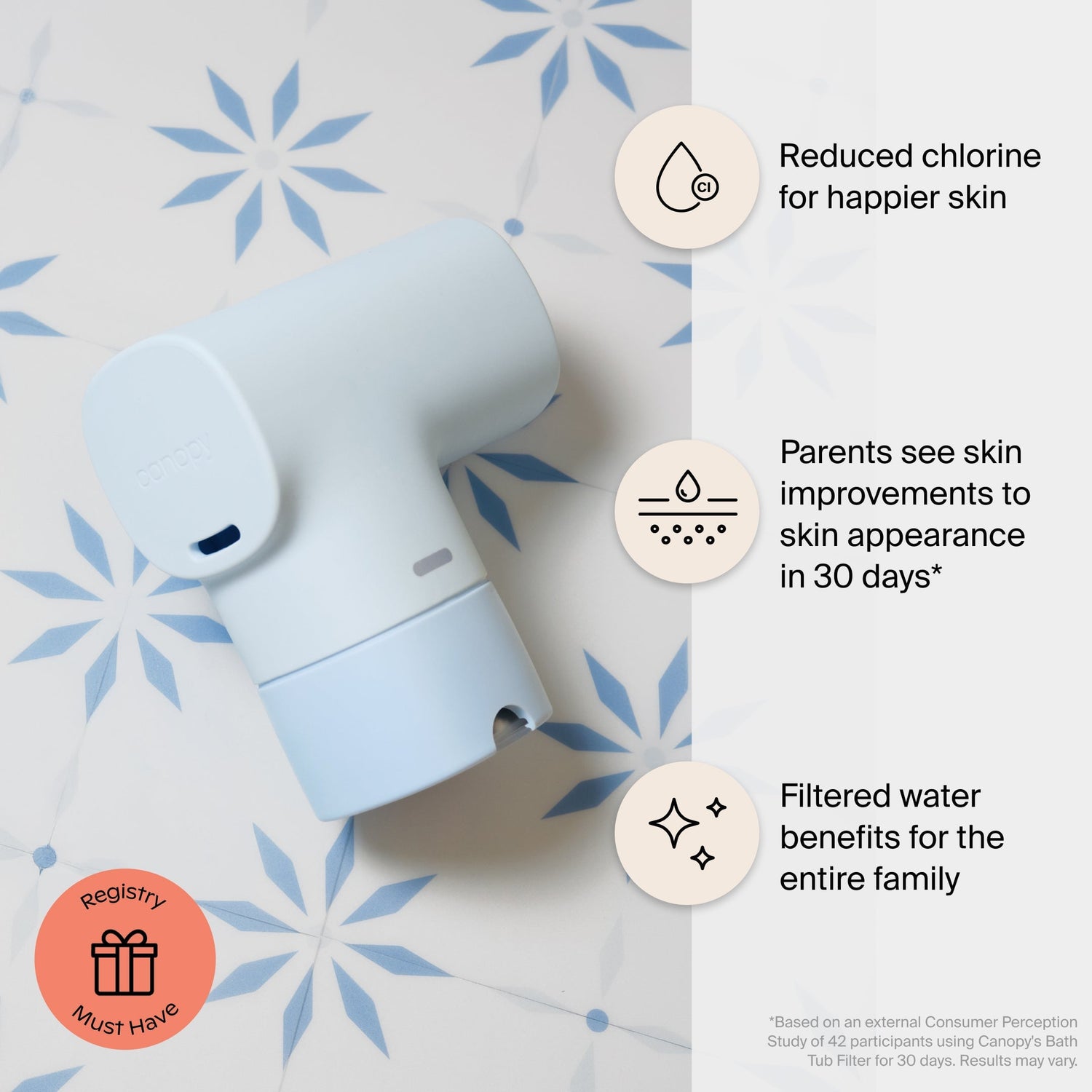 Weezie x Canopy Baby Bath Tub Filter  